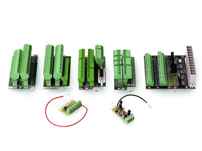 A complete range of JVL terminal boards and cables - for quick, trouble-free mounting 